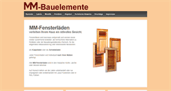 Desktop Screenshot of mm-bauelemente.de