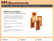 Tablet Screenshot of mm-bauelemente.de